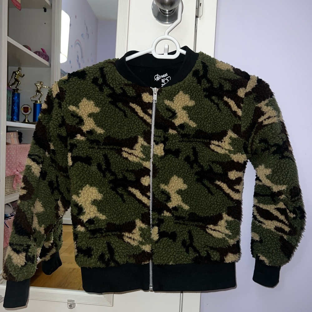 Flowers by Zoe Camo Sherpa Jacket